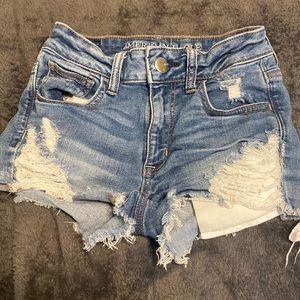 Two pairs American eagle shorts.